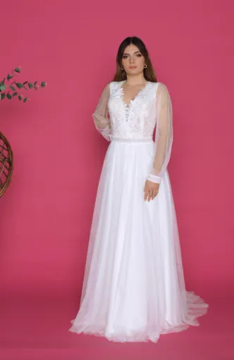 Les robes de marié·e·s à manches séduisent les futur·e·s marié·e·s de Graulhet, Albi, Robe de Cœur