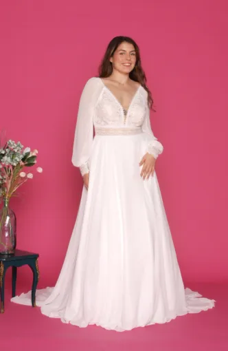 Les robes de marié·e·s à manches séduisent les futur·e·s marié·e·s de Carmaux, Albi, Robe de Cœur