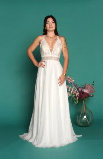 Robes de mariée champêtre : charme et élégance pour les mariées de Millau, Albi, Robe de Cœur