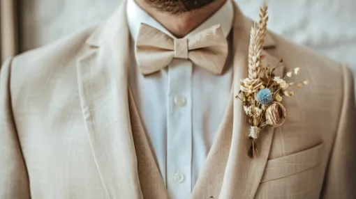 Costumes beige pour futurs mariés de Castres : élégance estivale, Albi, Robe de Cœur