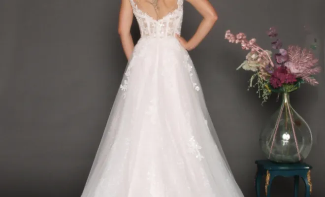 Robe de mariée à paillettes, Albi, Robe de Cœur